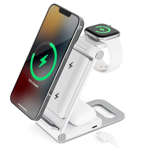 Ladestation für Apple Watch und iPhone, Ladestation für iPhone Kompatibel mit iPhone 16 15 14 13 12 Serie, für Apple Watch 10/9/Ultra/8/7/6/SE/5/4/3, für AirPods Pro 4 3 2 Ladestation für Apple Watch und iPhone, Ladestation für iPhone Kompatibel mit iPhone 16 15 14 13 12 Serie, für Apple Watch 10/9/Ultra/8/7/6/SE/5/4/3, für AirPods Pro 4 3 2 von NEZART