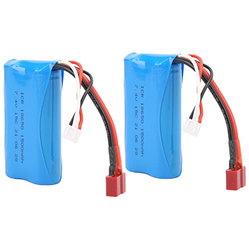 NEZE Lipo Akku 7,4V 1500mAh 15C Balance Charger Lipo Batterie Halter 1500mAh 15C Kleine Größe für ferngesteuertes Boot für RC Auto für ferngesteuertes Spielzeug von NEZE