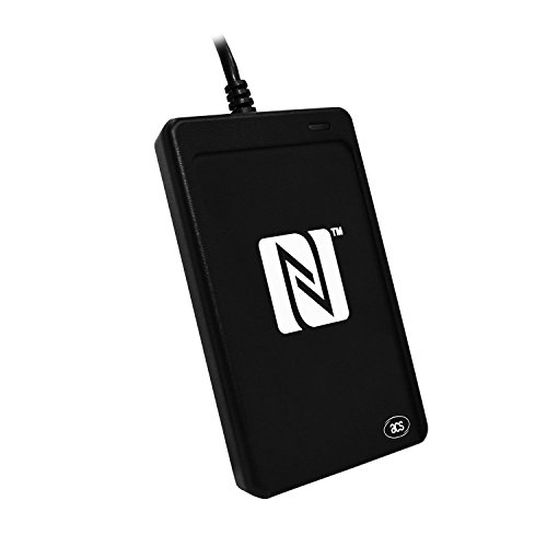 NFC Reader/NFC Writer ACR1252U USB NFC III, Kartenlesegerät, NFC Forum-Zertifiziert, kompatibel mit ISO 14443 Typ A/B, RFID-Card, NFC, Felica, schwarz von NFC21