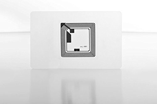 NFC Tag Karte - 180 Byte - transparent - 5 Stück - 85 x 54mm - kompatibel mit Allen NFC Smartphones von NFC21