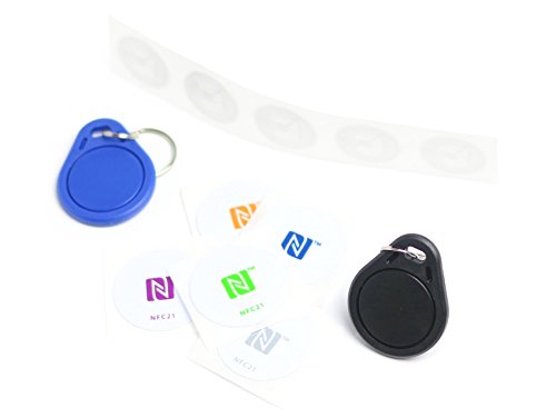 NFC Tags Starter Kit Medium, Inhalt: 12 Stück Kompatibel mit Allen NFC Smartphones von NFC21