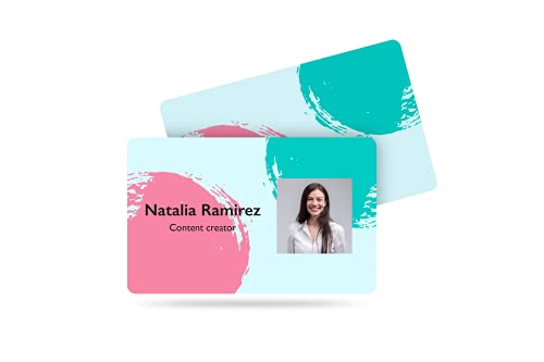 Personalised Professional NFC PVC ID Cards | Smart NFC Business Cards Tags | NXP Chip NTAG213, NTAG215, NTAG216 | Hard PVC Business Cards | Credit Card Size 85.60 × 53.98 × 0.76 mm (504 Bytes) von NFCTAGIFY