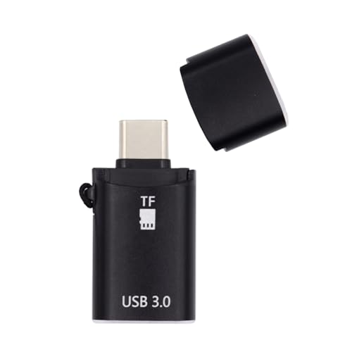 NFHK 10 Gbit/s USB-C auf USB 3.0 Buchse OTG & TF Micro-SD-Kartenleser Adapter für Laptop, Tablet, Telefon, NF-UC-035-TF von NFHK