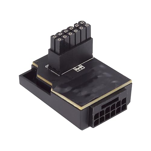 NFHK 12VHPWR ATX3.0 PCI-E 5.0 Power Modular Stecker auf Buchse Adapter Verlängerung nach oben abgewinkelt 90 Grad für 3080 3090TI PSU 16Pin 12+4P Grafikkarte NFHK 12VHPWR ATX3.0 PCI-E 5.0 Power Modular Stecker auf Buchse Adapter Verlängerung nach oben abgewinkelt 90 Grad für 3080 3090TI PSU 16Pin 12+4P Grafikkarte von NFHK
