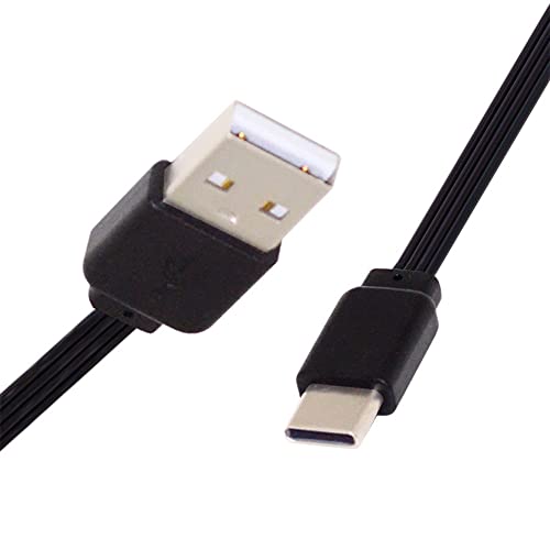 NFHK 13 cm USB 2.0 Typ A Stecker auf USB-C Typ-C Stecker Daten Flach Slim FPC Kabel für FPV & Disk & Phone von NFHK