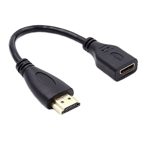 NFHK 15 cm Mini-HDMI-Typ-C-Buchse auf HDMI-Typ-A-Stecker-Adapter-Verlängerungskabel für Kamera HDTV 4K 1080P von NFHK