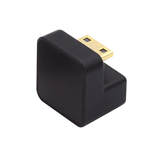 NFHK 360 Grad nach unten gegenüber U-Form zurück abgewinkelt Mini HDMI 1.4 Stecker auf HDMI Buchse Verlängerungsadapter Konverter von NFHK