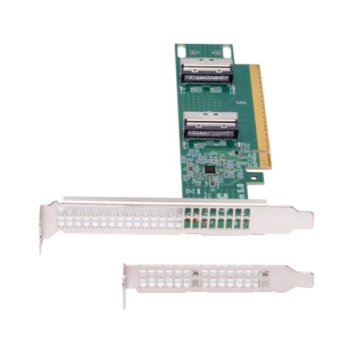 NFHK Adapter PCI-E 5.0 PCI-Express 16x auf SFF-TA-1016 Dual MCIO 8i Mini Cool Edge IO VROC Adapter für Mainboard SSD Grafikkarte NFHK Adapter PCI-E 5.0 PCI-Express 16x auf SFF-TA-1016 Dual MCIO 8i Mini Cool Edge IO VROC Adapter für Mainboard SSD Grafikkarte von NFHK