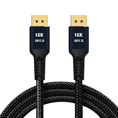 NFHK DisplayPort 2.0 DP auf DP Kabel 16K 60Hz Kabel Ultra-HD UHD DP 1.4 8K 120hz für PC Laptop TV 3M von NFHK