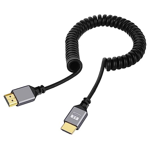NFHK HDMI 1.4 Stecker auf HDMI Stecker 4K 60hz Stretch Spiralkabel gerade Stecker für HDTV Computer Laptop Monitor NFHK HDMI 1.4 Stecker auf HDMI Stecker 4K 60hz Stretch Spiralkabel gerade Stecker für HDTV Computer Laptop Monitor von NFHK