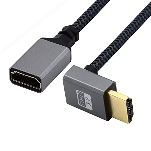 NFHK HDMI-Verlängerungskabel 1.4 Typ A Stecker auf Buchse A 90 Grad gewinkelt HDTV kompatibel 4K 60Hz 3D NFHK HDMI-Verlängerungskabel 1.4 Typ A Stecker auf Buchse A 90 Grad gewinkelt HDTV kompatibel 4K 60Hz 3D von NFHK