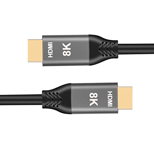 NFHK HDMI 2.1 Kabel Ultra-HD UHD 8K 60Hz 4K 120Hz Kabel 48GB mit Audio & Ethernet HDMI Kabel (2.0) von NFHK