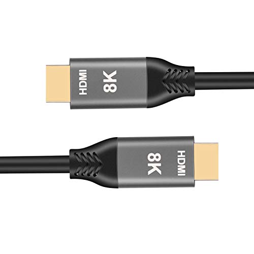 NFHK HDMI 2.1 Kabel Ultra-HD UHD 8K 60Hz 4K 120Hz Kabel 48GB mit Audio & Ethernet HDMI Kabel (3.0) von NFHK