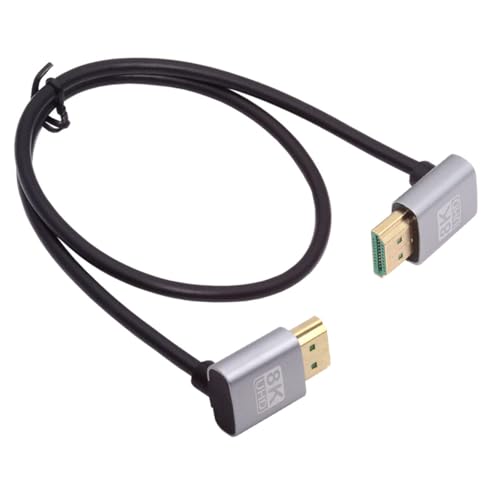 NFHK HDMI 2.1 Ultra Dünnes HDTV Kabel 8K 4K Hyper Super Flexibles Schlankes Kabel nach Oben gewinkelt bis nach Oben gewinkelt 90 Grad Typ-A für Computer HDTV NFHK HDMI 2.1 Ultra Dünnes HDTV Kabel 8K 4K Hyper Super Flexibles Schlankes Kabel nach Oben gewinkelt bis nach Oben gewinkelt 90 Grad Typ-A für Computer HDTV von NFHK
