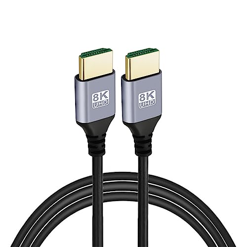 NFHK HDMI 2.1 Ultra Thin HDTV Cable 8K 4K Hyper Super Flexible Slim Cord High Speed Type-A Male to Male for Computer HDTV 200CM von NFHK