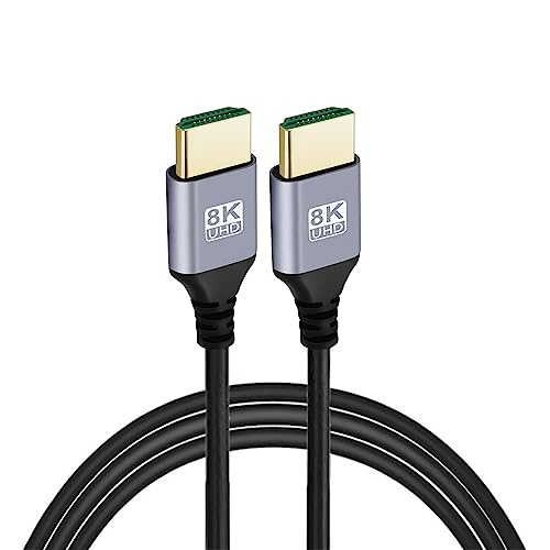 NFHK HDMI 2.1 Ultradünnes HDTV-Kabel 8K 4K Hyper Super Flexible Slim Cord High Speed Typ A Stecker auf Stecker für Computer HDTV 100 cm von NFHK