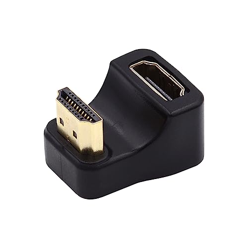 NFHK HDMI-Stecker Typ A auf HDMI-Buchse, um 360 Grad nach Oben, U-Form, abgewinkelter Verlängerungsadapter, Konverter von NFHK
