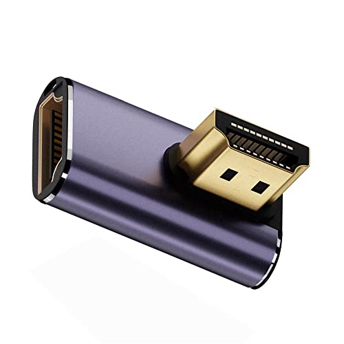 NFHK HDMI-Stecker auf HDMI-2.1-Buchse, vertikal, 90 Grad, rechtwinklig, Low-Profile, UHD-Verlängerungsadapter, unterstützt 8K 60Hz HDTV von NFHK