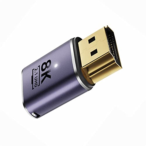 NFHK HDMI Stecker auf HDMI 2.1 Buchse UHD Verlängerung Gold Konverter Adapter für 8K 60hz HDTV von NFHK