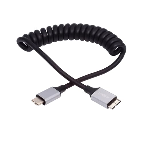 NFHK Kabel USB-C Typ-C Host zum Micro-USB3.0-Stecker OTG Stretch-Spiralkabel 100 cm Verlängerung 5 Gbps für Festplattentelefonkameradaten NFHK Kabel USB-C Typ-C Host zum Micro-USB3.0-Stecker OTG Stretch-Spiralkabel 100 cm Verlängerung 5 Gbps für Festplattentelefonkameradaten von NFHK