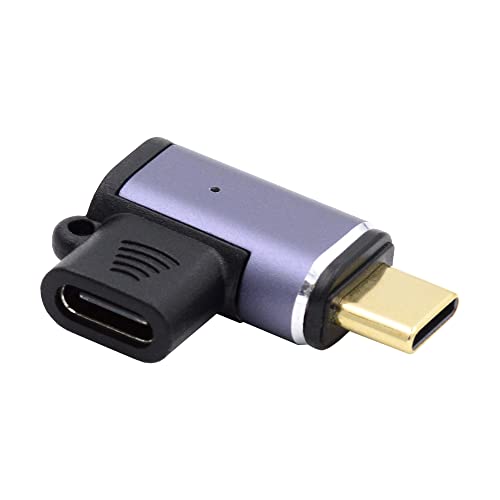 NFHK Magnetischer Stecker, 40 Gbit/s, USB4, Typ C, Stecker auf Buchse, 90 Grad, links und rechts abgewinkelt, Adapter für Laptop, Handy, 100 W Leistungsdaten, 8K Video NFHK Magnetischer Stecker, 40 Gbit/s, USB4, Typ C, Stecker auf Buchse, 90 Grad, links und rechts abgewinkelt, Adapter für Laptop, Handy, 100 W Leistungsdaten, 8K Video von NFHK