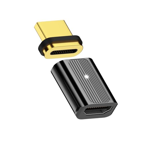 NFHK Magnetischer Stecker 8K Typ-A HDMI 2.1 Stecker auf Buchse, gerade Video-Adapter für Laptop HDTV NF-HD-042-MF von NFHK