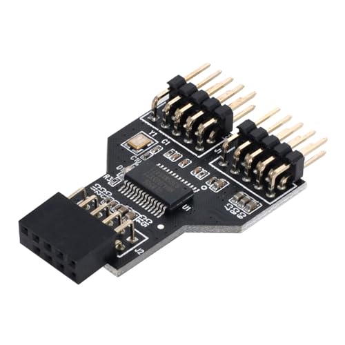 NFHK Motherboard 9pin USB 2.0 Header 1 to 2 Female Extension HUB Connector Adapter Port Multilier NFHK Motherboard 9pin USB 2.0 Header 1 to 2 Female Extension HUB Connector Adapter Port Multilier von NFHK