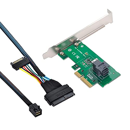 NFHK PCI-E 3.0 4.0 to SFF-8643 Card Adapter and U.2 U2 SFF-8639 NVME PCIe SSD Cable for Mainboard SSD von NFHK