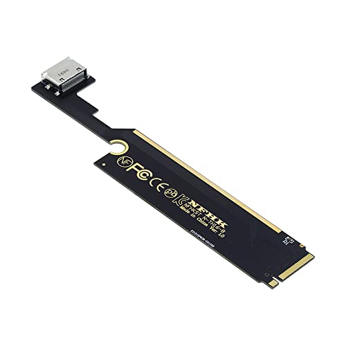 NFHK PCI-E 3.0 M.2 M-Key auf Oculink SFF-8612 SFF-8611 Host-Adapter für ThinkBook 16+ externe Grafikkarte & SSD, NF-SF-058 von NFHK