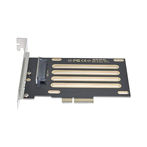 NFHK PCI-E 3.0 x4 Lane to U.2 U2 Kit SFF-8639 Host Adapter for Intel Motherboard & 750 NVMe PCIe SSD Black von NFHK
