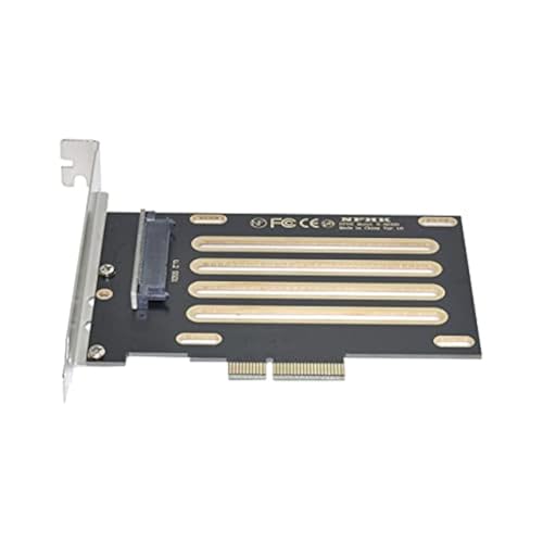 NFHK PCI-E 3.0 x4 Lane to U.2 U2 Kit SFF-8639 Host Adapter for Intel Motherboard & 750 NVMe PCIe SSD Black von NFHK