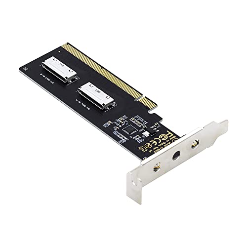 NFHK PCIE PCI-Express 16x auf Dual Oculink SFF-8612 SFF-8611 8X VROC Adapter für Mainboard SSD Grafikkarte von NFHK