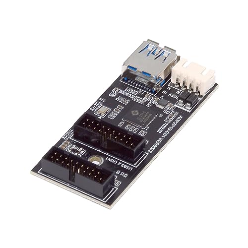 NFHK Single 19/20Pin Header auf USB 3.0 19/20Pin Dual Ports Buchse PCBA Typ Adapter Splitter HUB 5Gbps NFHK Single 19/20Pin Header auf USB 3.0 19/20Pin Dual Ports Buchse PCBA Typ Adapter Splitter HUB 5Gbps von NFHK