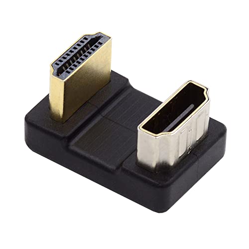 NFHK Standard HDMI 1.4 Stecker Typ A auf HDMI Buchse Port Savers 360 Grad oben gegenüberliegende U-Form hinten abgewinkelt Verlängerungsadapter Konverter von NFHK