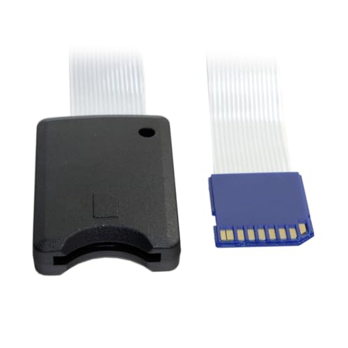 NFHK Standard SD SDHC Speicherkarten-Set, Stecker auf SD-Buchse, Verlängerung, weich, flach, FPC-Kabelverlängerung, 25 cm von NFHK