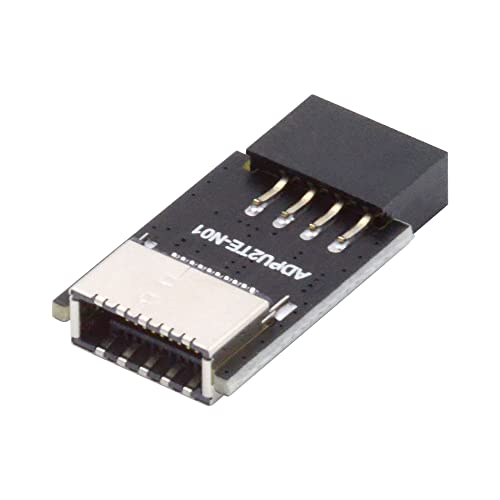 NFHK USB 3.1 Frontplatte Buchse Taste-A Typ-E auf USB 2.0 9Pin 10Pin Mainboard Header männlicher Verlängerungsadapter von NFHK