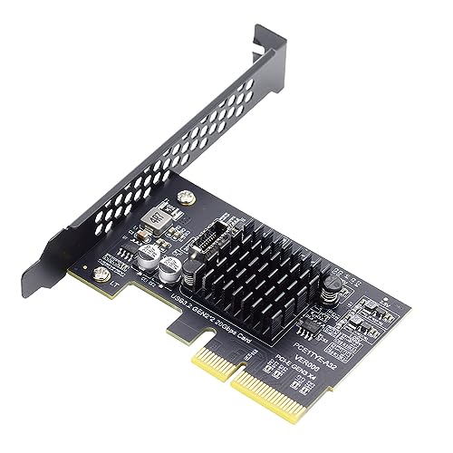 NFHK USB 3.2 Gen2 Typ-E 20 Gbit/s Frontplatten-Buchse auf PCI-E 4X Express-Kartenadapter für Desktop-Motherboard von NFHK