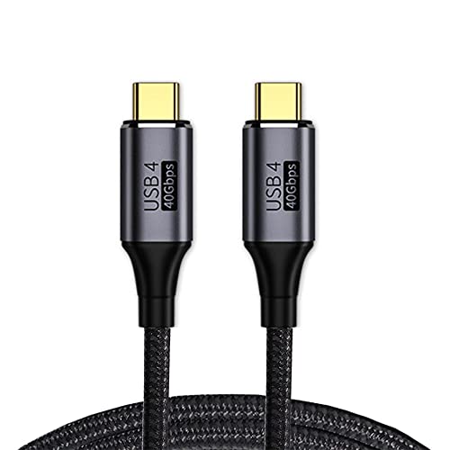 NFHK USB 4 Kabel 40Gbps mit 100W Laden und 8K @ 60Hz 5K @ 60Hz USB 4.0 kompatibel mit Thunderbolt3/4 120cm von NFHK