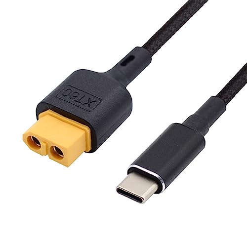 NFHK USB-C-Ladekabel SC100 Protokoll XT60 auf Typ-C Schnellladekabel für RC Lipo Akku Quadcopter Multicopter Aeromodelling 50 cm NFHK USB-C-Ladekabel SC100 Protokoll XT60 auf Typ-C Schnellladekabel für RC Lipo Akku Quadcopter Multicopter Aeromodelling 50 cm von NFHK