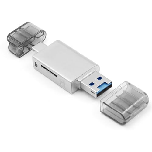 NFHK USB-C Typ C/USB 2.0 auf NM Nano Speicherkarte TF Micro SD Kartenleser für Huawei Handy Laptop von NFHK