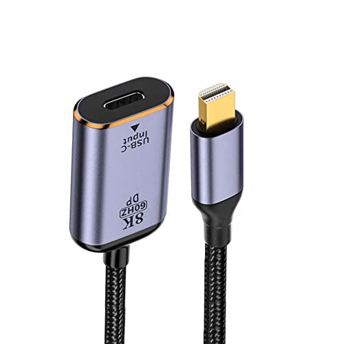 NFHK USB-C Typ C Buchse Quelle zu Mini Displayport DP 1.4 Senke HDTV Kabel 8K@60hz 4K@120hz für Tablet Phone Laptop von NFHK