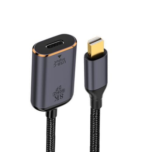 NFHK USB-C Typ C Buchse Quelle zu Mini Displayport DP 1.4 Senke HDTV Kabel 8K@60hz 4K@120hz für Tablet Phone Laptop von NFHK