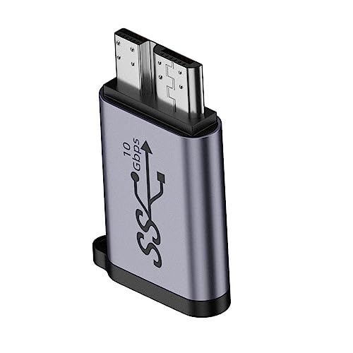 NFHK USB-C USB 3.1 Typ C Buchse auf Micro-USB 3.0 Stecker, Datenadapter 10 Gbit/s Datenleistung mit Kette für Laptop SSD Disk, NF-UC-082-MMCC NFHK USB-C USB 3.1 Typ C Buchse auf Micro-USB 3.0 Stecker, Datenadapter 10 Gbit/s Datenleistung mit Kette für Laptop SSD Disk, NF-UC-082-MMCC von NFHK