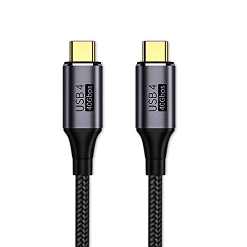 NFHK USB4-Kabel 40 Gbit/s mit 100 W Aufladen und 8K @ 60 Hz 5K @ 60 Hz USB 4.0 kompatibel mit Thunderbolt3/4 30 cm von NFHK