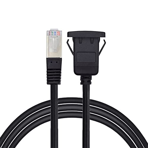 Wasserdicht Staubdicht Verriegelung CAT6 RJ45 Stecker zu Buchse LAN Ethernet Netzwerk Verlängerungskabel Auto Panel Mount Design Wasserdicht Staubdicht Verriegelung CAT6 RJ45 Stecker zu Buchse LAN Ethernet Netzwerk Verlängerungskabel Auto Panel Mount Design von NFHK