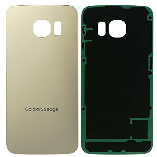 NG-Mobile Backcover Cover Glas Rückseite Deckel Gehäuse schwarz für Samsung Galaxy S6 Edge SM-G925F, Gold von NG-Mobile
