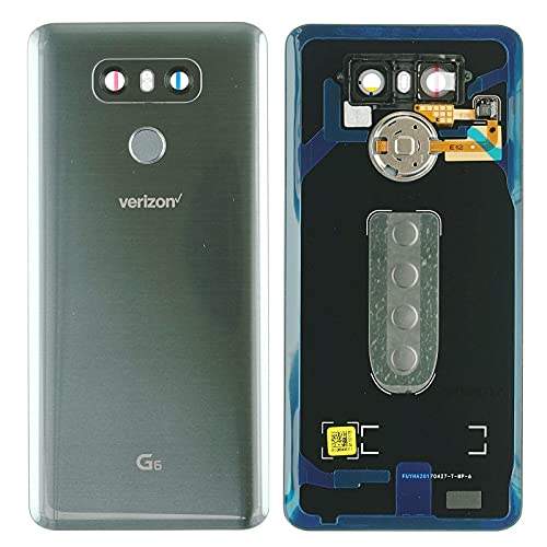 NG-Mobile Backcover Glas Rückseite Kameralinse Fingerabdrucksensor inkl. Kleber für LG G6 H870 Silber - VERIZON von NG-Mobile