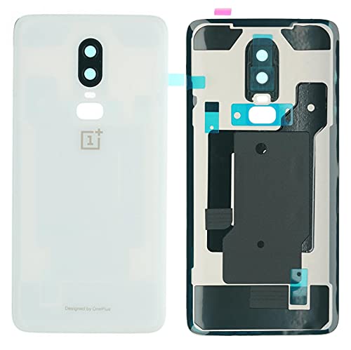 OnePlus 6 Gehäuse Back Cover Deckel Rückseite Kamera Linse Glas weiß OnePlus 6 Gehäuse Back Cover Deckel Rückseite Kamera Linse Glas weiß von NG-Mobile