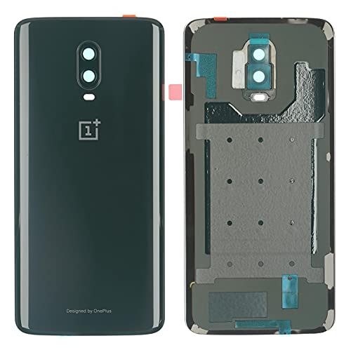 OnePlus 6T Gehäuse Back Cover Deckel Rückseite Kamera Linse Glas Mirror Black schwarz von NG-Mobile