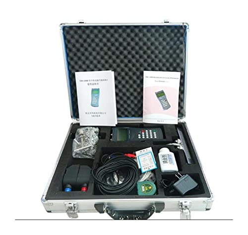 Durchflussmesser, Digitaler Durchflussmesser mit LCD Anzeige TDS-100H-S2+ M1/M2 Handheld-Ultraschalldurchflussmesser/Durchflussmeter (15-700 mm) mit CD(Host with M2 S2) von NGBFF